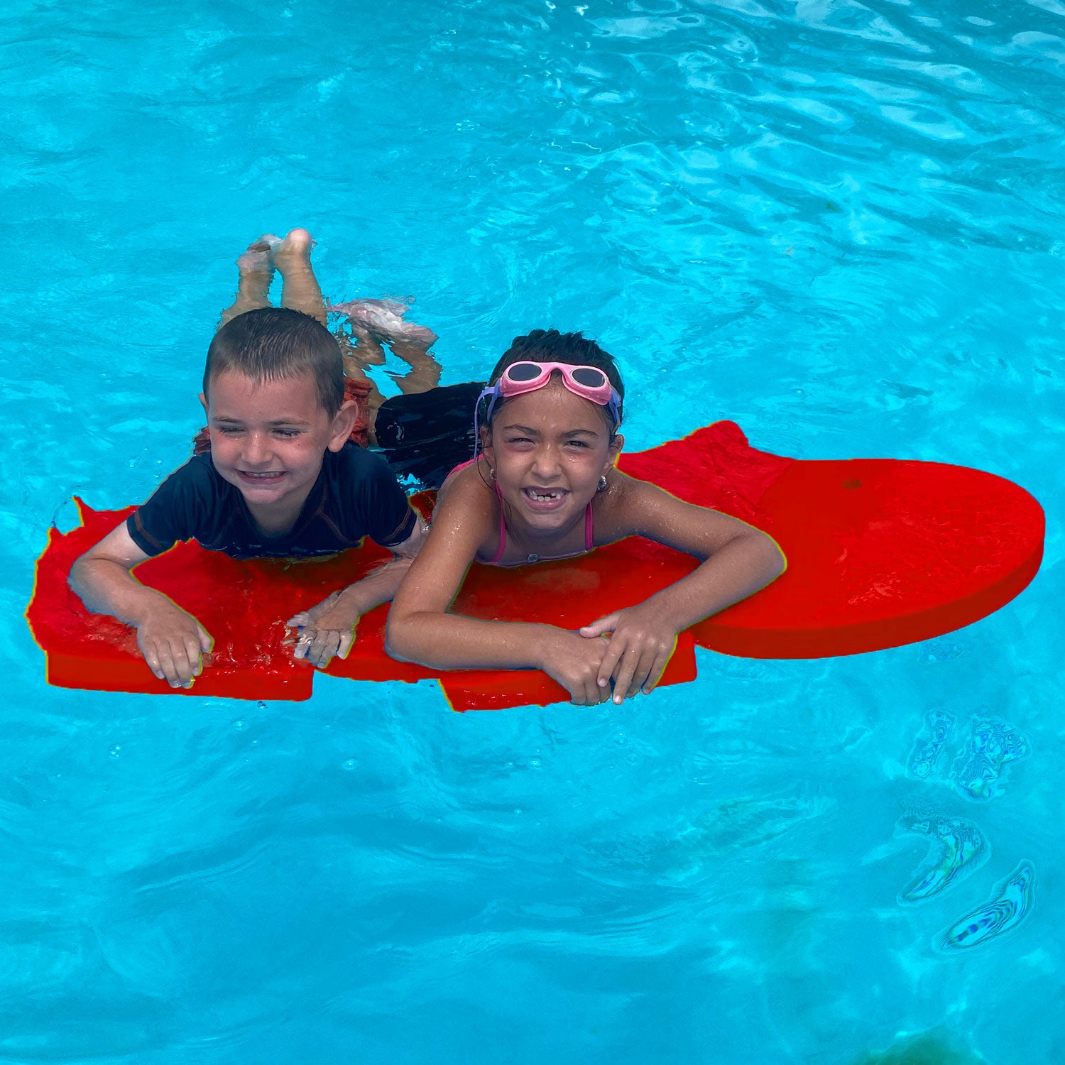 Hank the Hippo™ Foam Floating Mat – Made in the USA - Durable Swim Training Aid