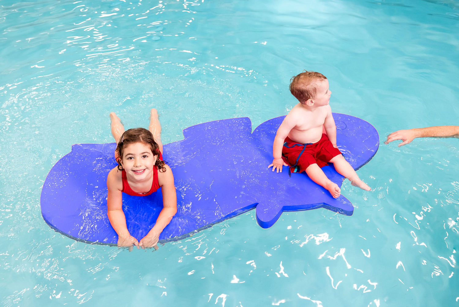 Hank the Hippo™ Foam Floating Mat – Made in the USA - Durable Swim Training Aid