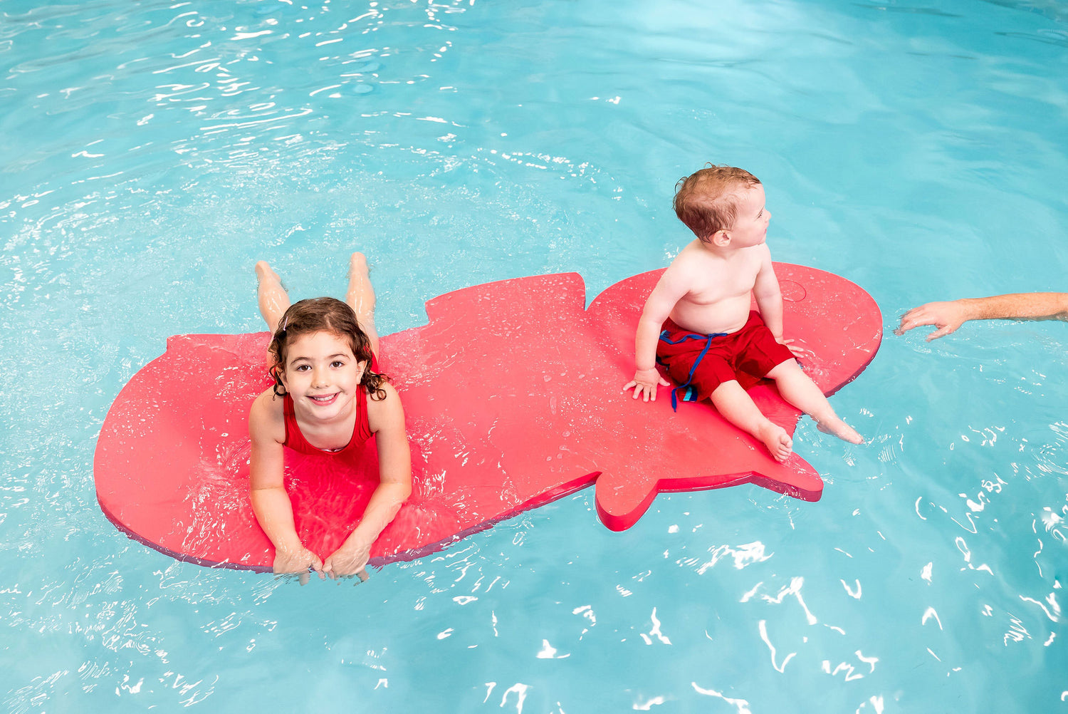 Hank the Hippo™ Foam Floating Mat – Made in the USA - Durable Swim Training Aid