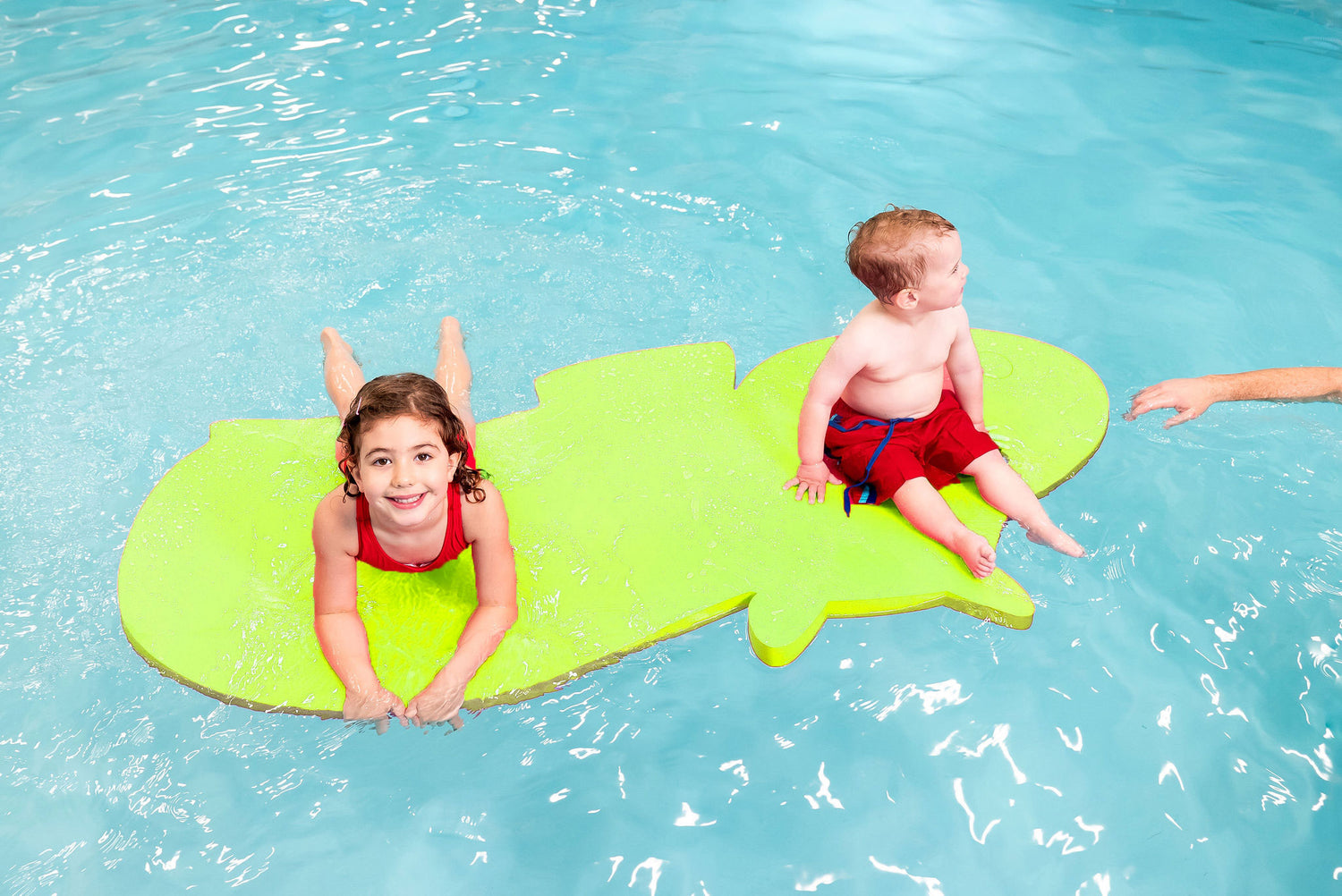 Hank the Hippo™ Foam Floating Mat – Made in the USA - Durable Swim Training Aid