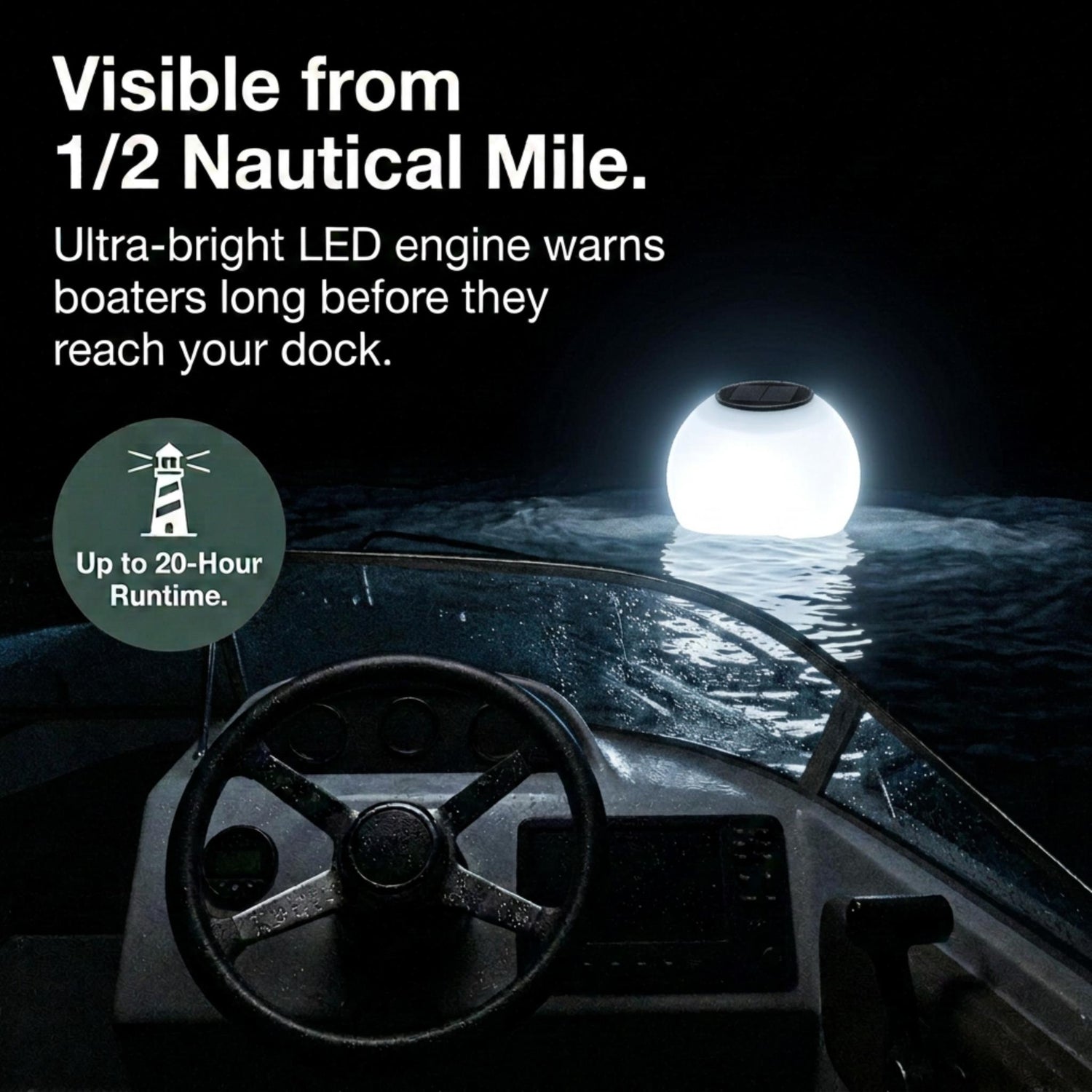 Solar Powered Self-Illuminating Buoy With Light Engine - 14