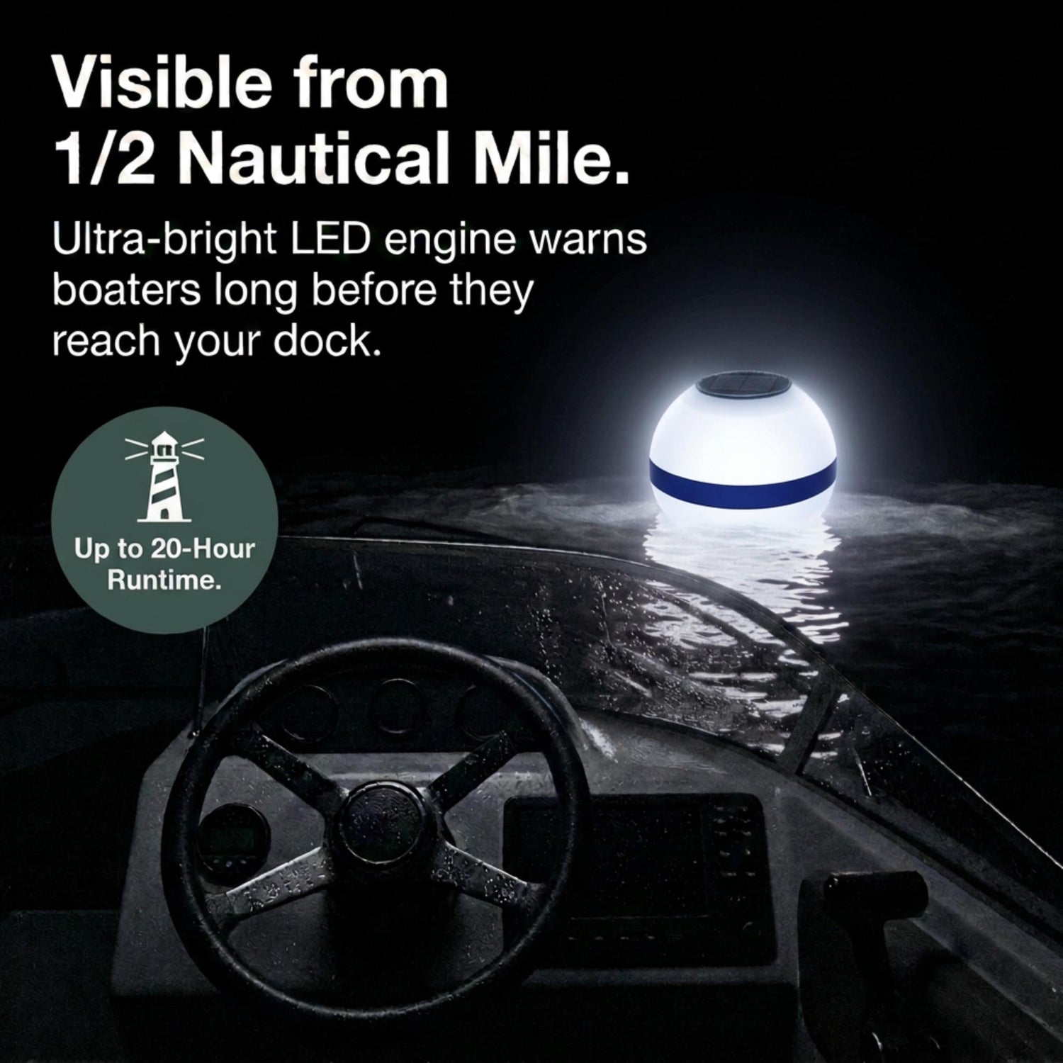 Solar Powered Self-Illuminating Buoy With Light Engine - 14