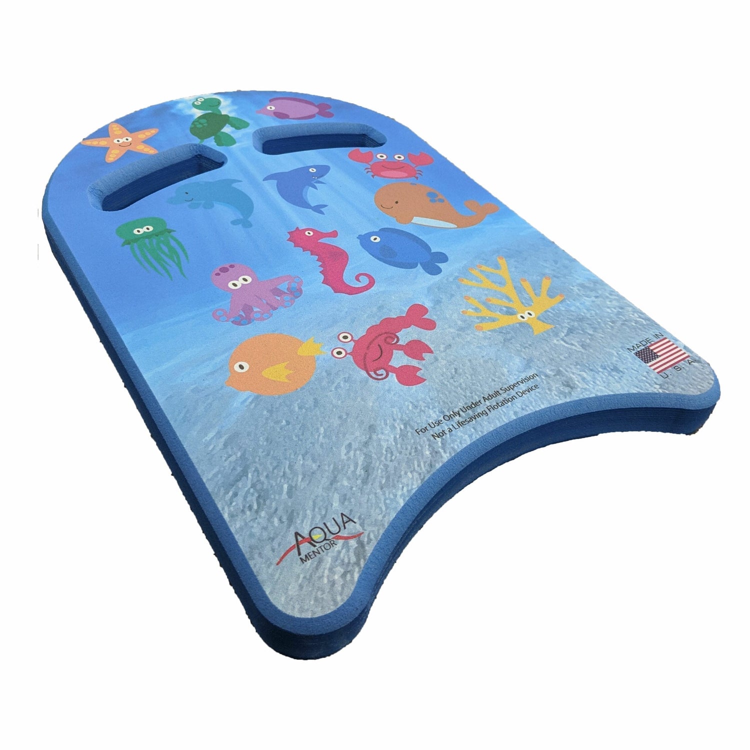 Aquamentor Sea Creatures Youth Kickboard - Durable Swim Training Aid