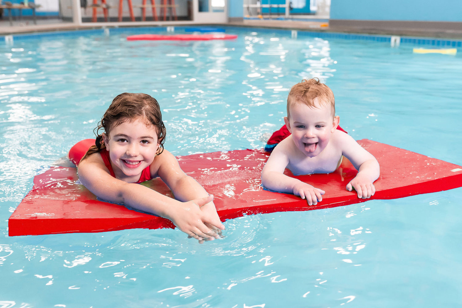 Aquamentor Rectangular Foam Floating Mat - Made in the USA - Durable Swim Training Aid