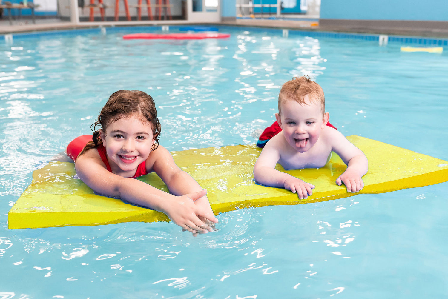 Aquamentor Rectangular Foam Floating Mat - Made in the USA - Durable Swim Training Aid