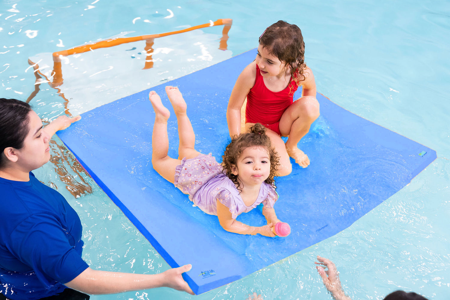 Aquamentor Rectangular Foam Floating Mat - Made in the USA - Durable Swim Training Aid