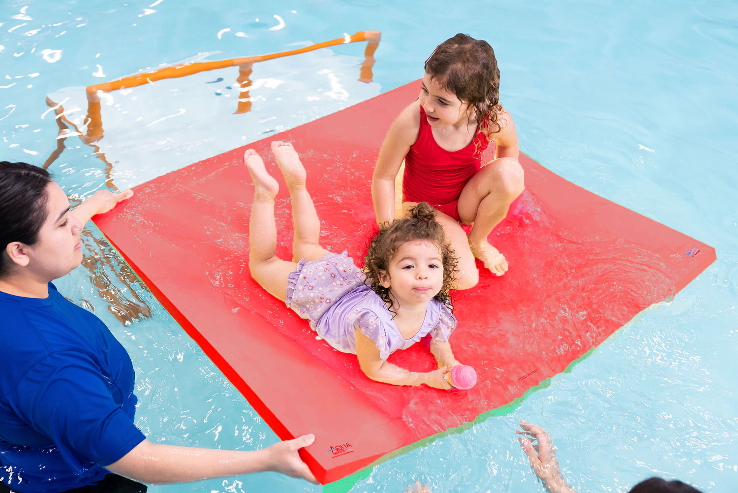 Aquamentor Rectangular Foam Floating Mat - Made in the USA - Durable Swim Training Aid