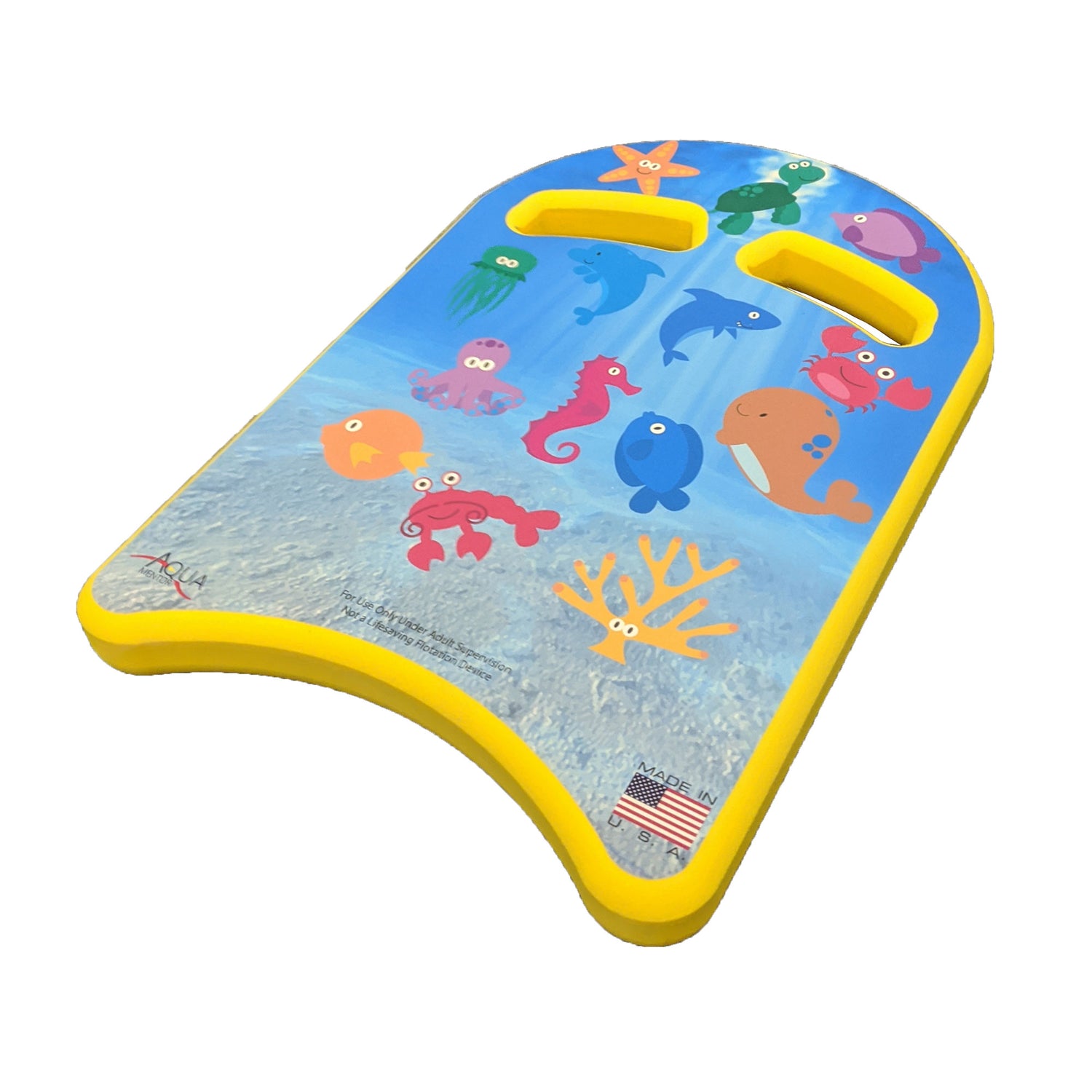 Aquamentor Sea Creatures Youth Kickboard - Durable Swim Training Aid