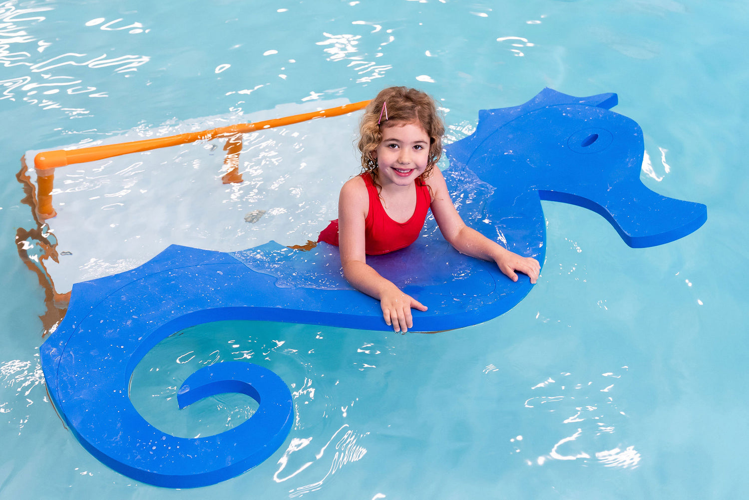 Johnny the Seahorse™ Foam Floating Mat – Made in the USA – Durable Swim Training Tool