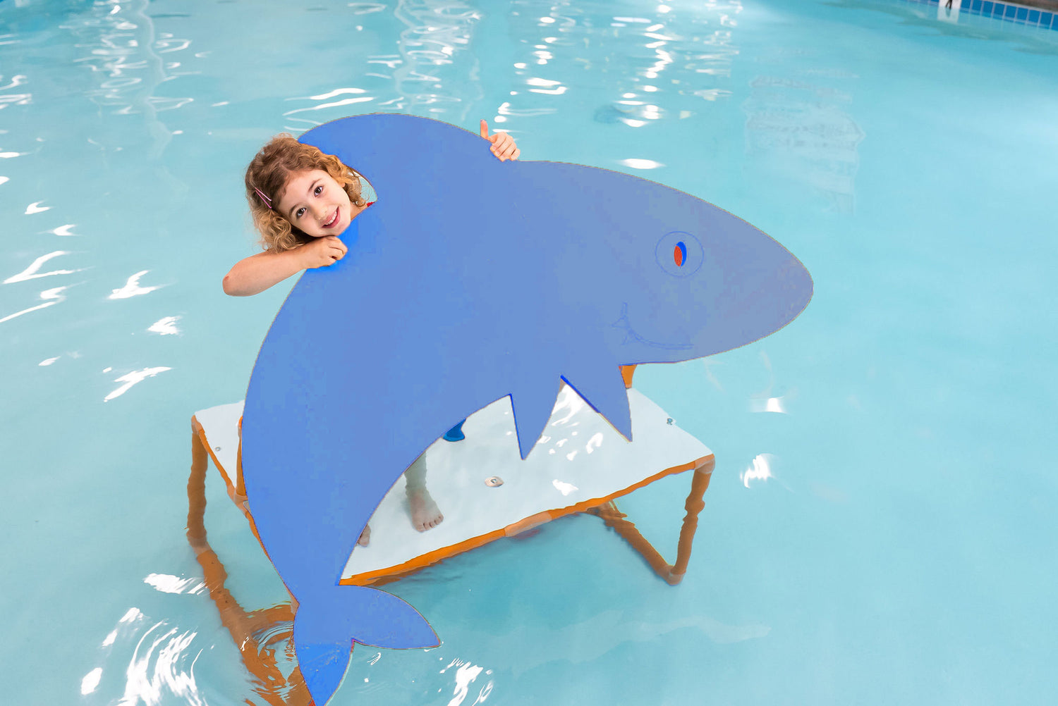 Max the Shark™ Foam Floating Mat – Made in the USA - Durable Swim Training Aid