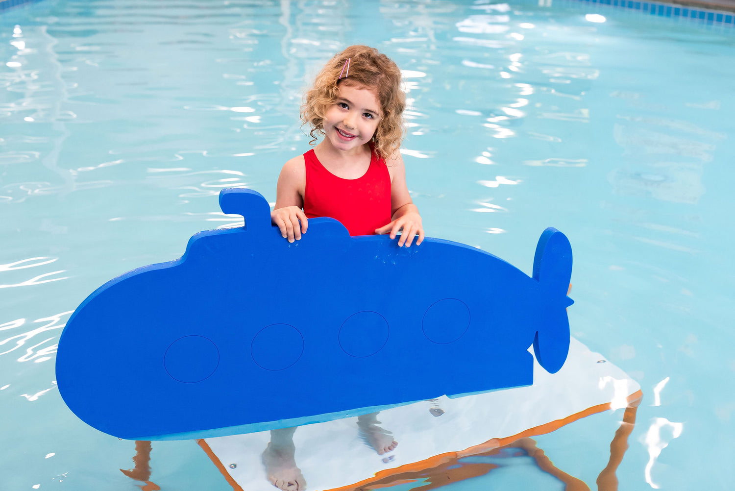 Aquamentor Sam's Submarine™ Foam Floating Mat – Made in the USA – Durable Swim Training Aid