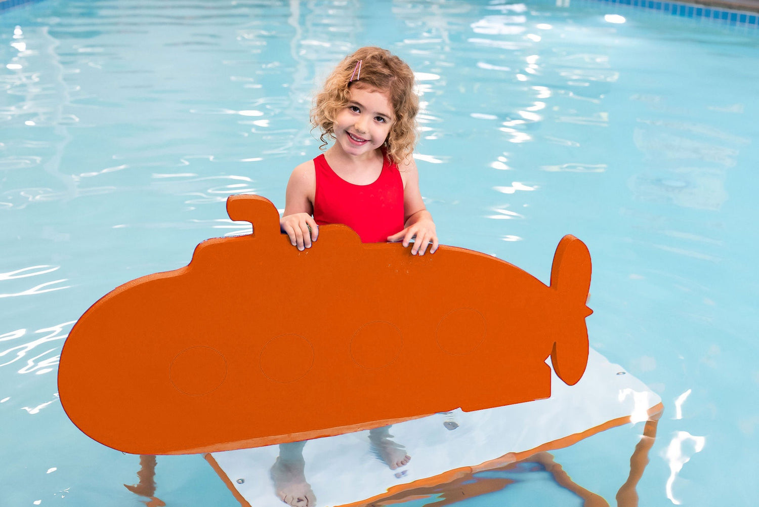 Aquamentor Sam's Submarine™ Foam Floating Mat – Made in the USA – Durable Swim Training Aid