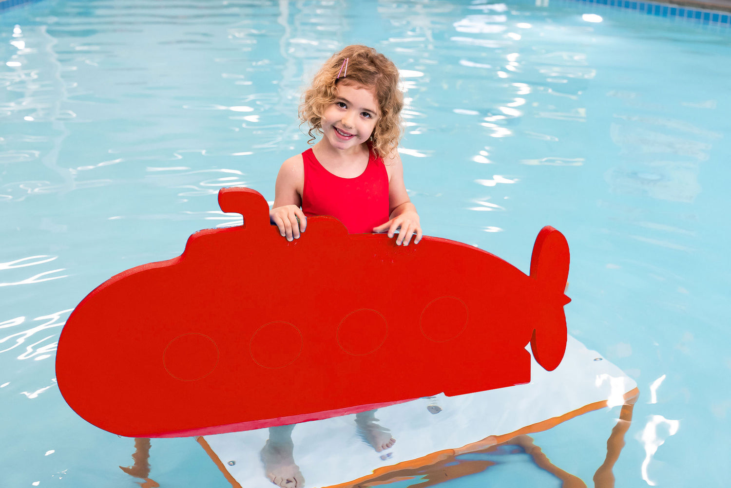Aquamentor Sam's Submarine™ Foam Floating Mat – Made in the USA – Durable Swim Training Aid