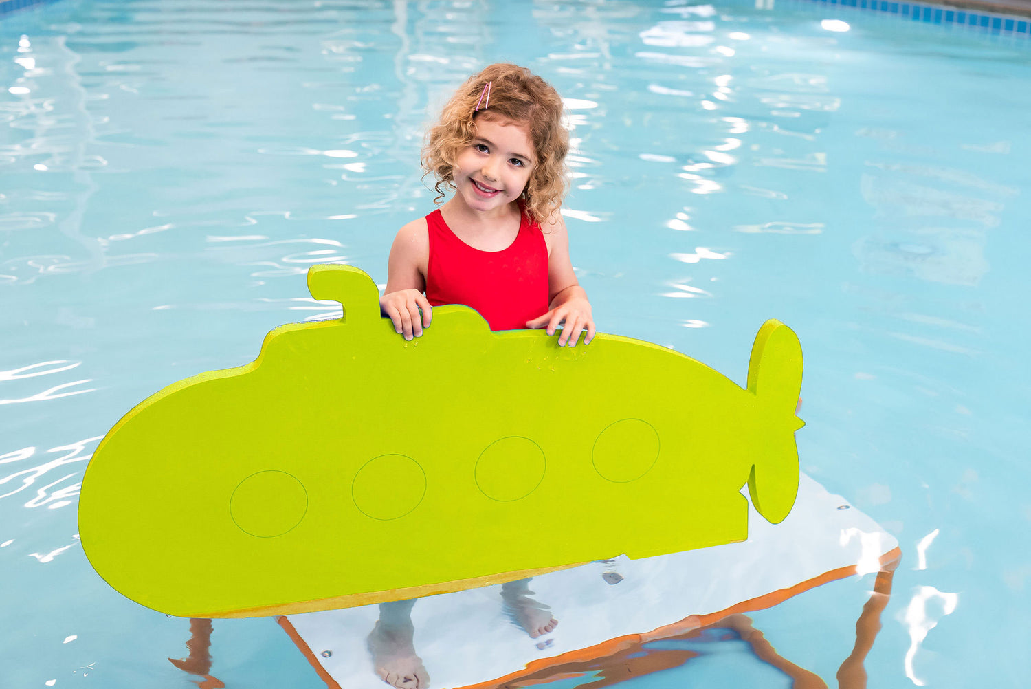 Aquamentor Sam's Submarine™ Foam Floating Mat – Made in the USA – Durable Swim Training Aid