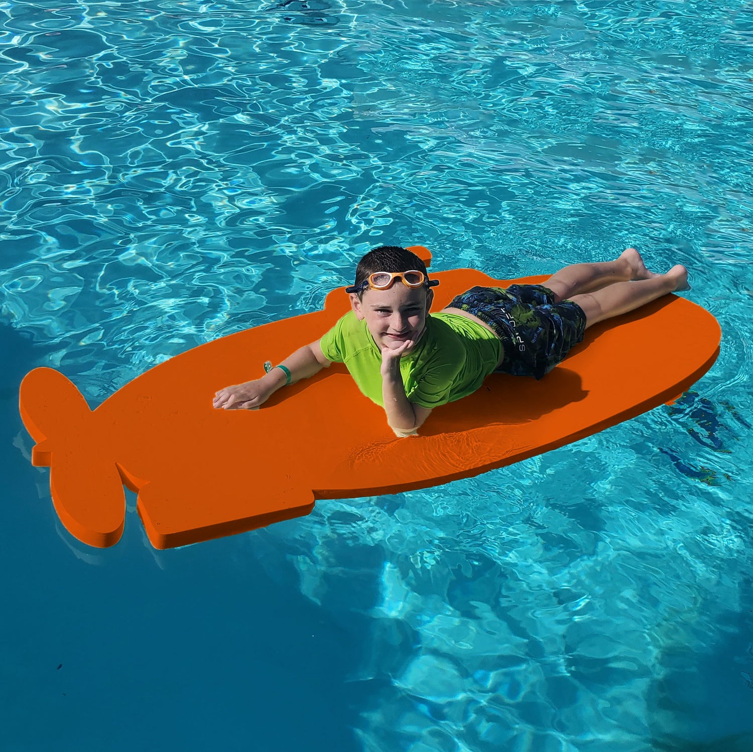 Aquamentor Sam's Submarine™ Foam Floating Mat – Made in the USA – Durable Swim Training Aid