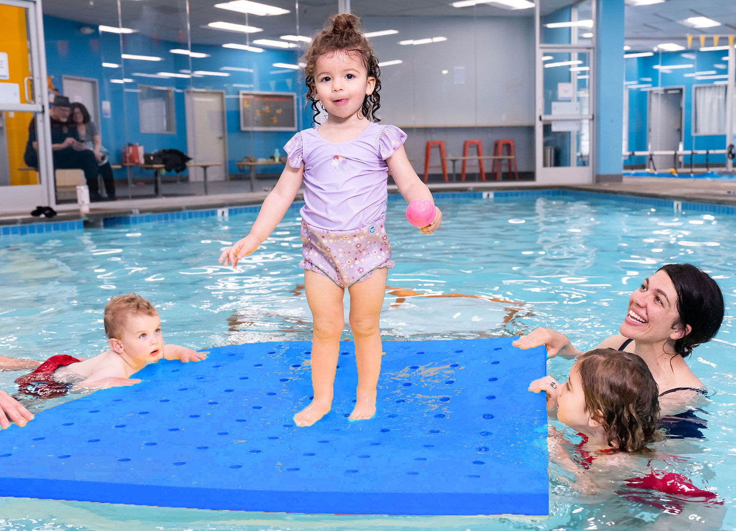 Swiss Cheese Foam Floating Mat – Made in the USA - Durable Swim Training Tool