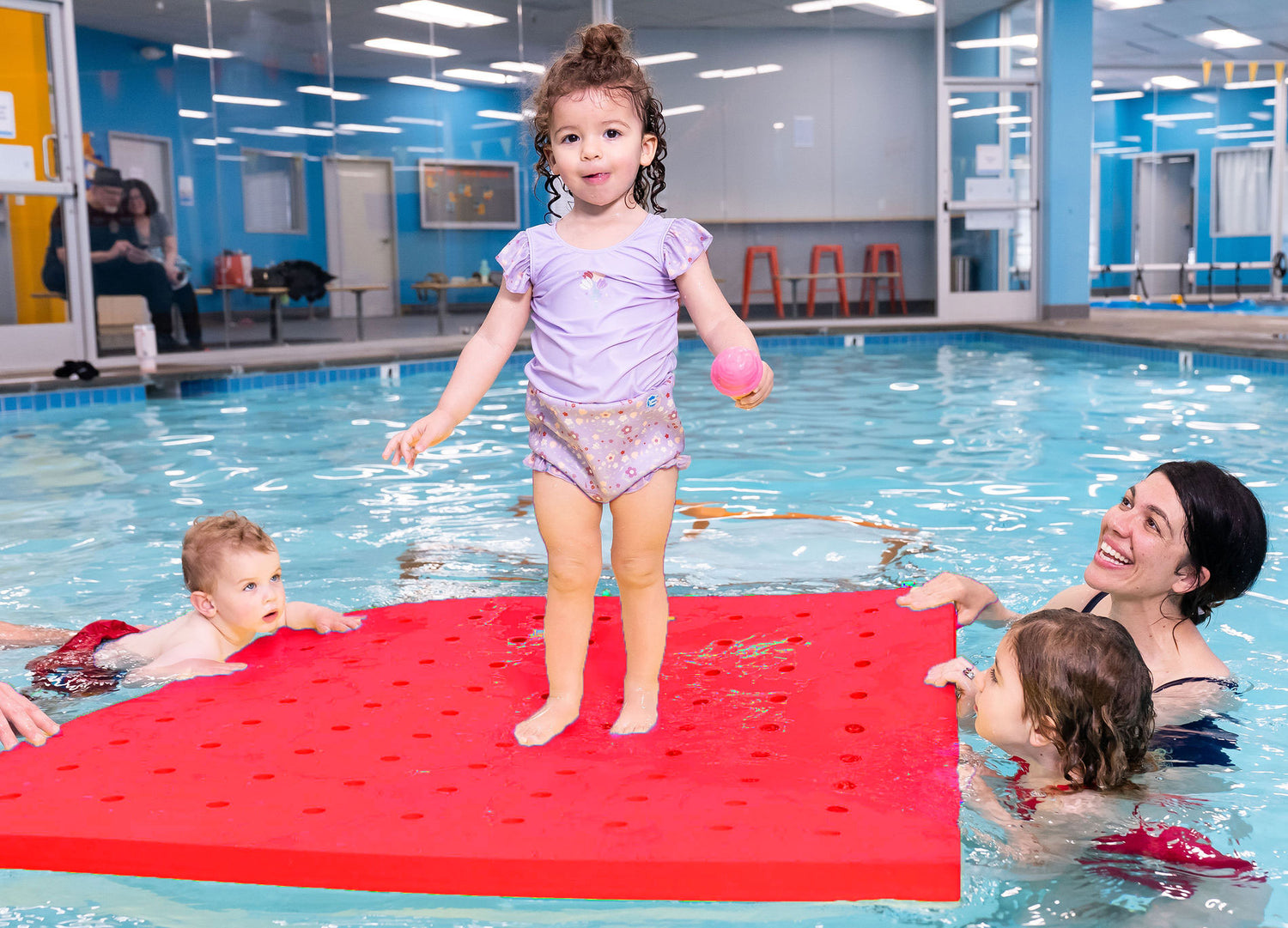 Swiss Cheese Foam Floating Mat – Made in the USA - Durable Swim Training Tool