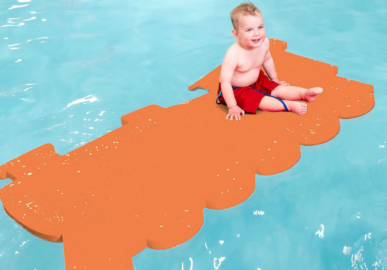 AquaTrain™ Foam Floating Mat – Made in the USA - Durable Swim Training Aid