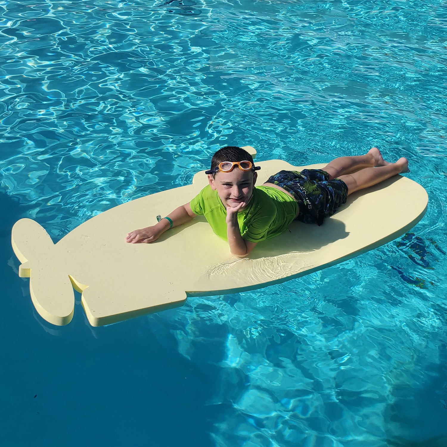 Aquamentor Sam's Submarine™ Foam Floating Mat – Made in the USA – Durable Swim Training Aid