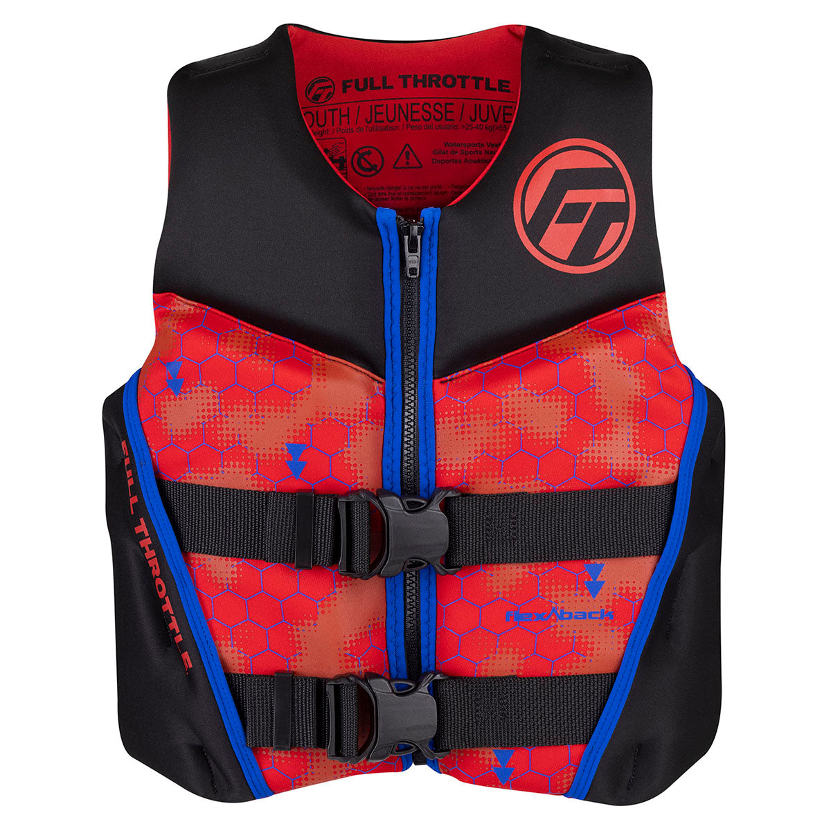 Full Throttle Youth Rapid-Dry Flex-Back
