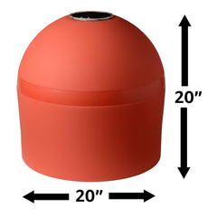 Solar Powered Self-Illuminating Buoy With Light Engine - 20" -  Red - Image 8