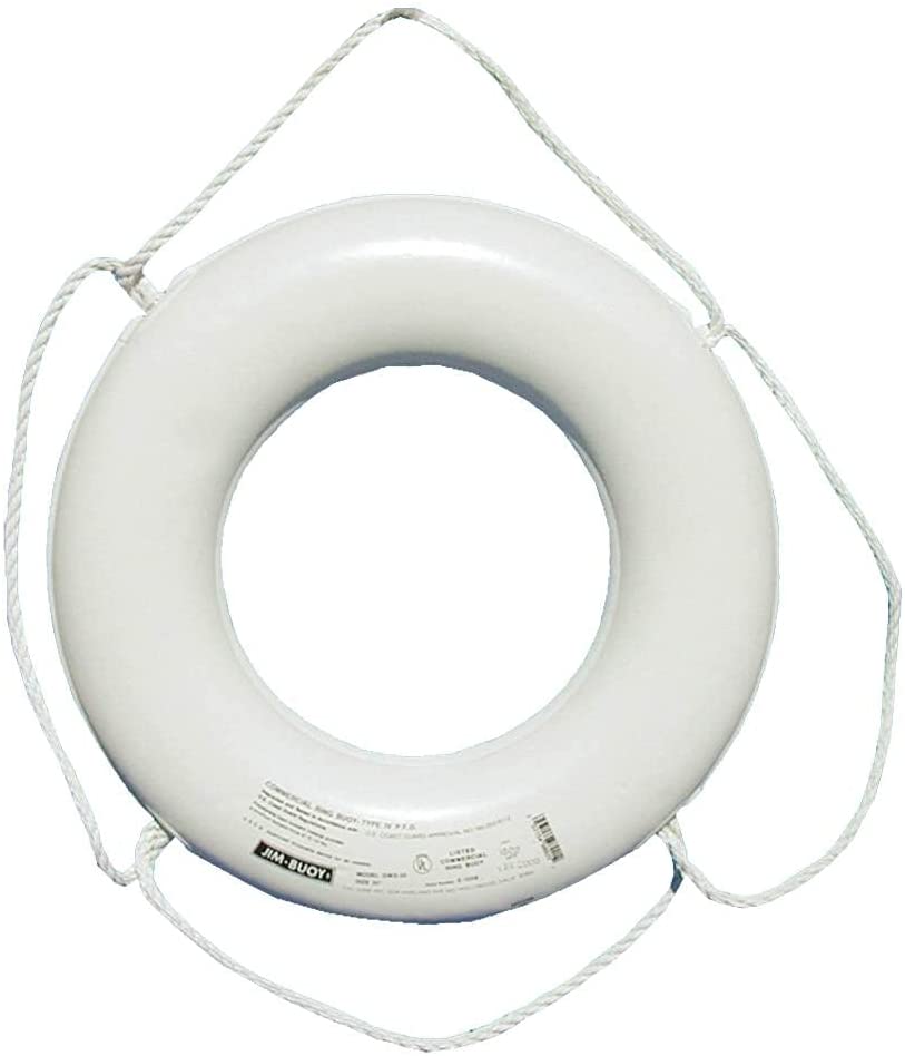 Cal June USCG Approved No Strap Ring Buoy, 20