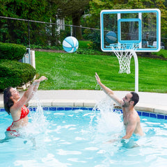 Deck Shoot Deck-Mounted Pool Basketball Hoop, Clear (2 & 3/8" Post) - Image 5