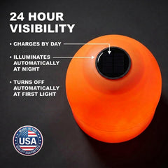 Solar Powered Self-Illuminating Buoy With Light Engine - 20" -  Red - Image 6