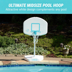 Junior Hoop Pool Basketball Hoop, White - Image 3