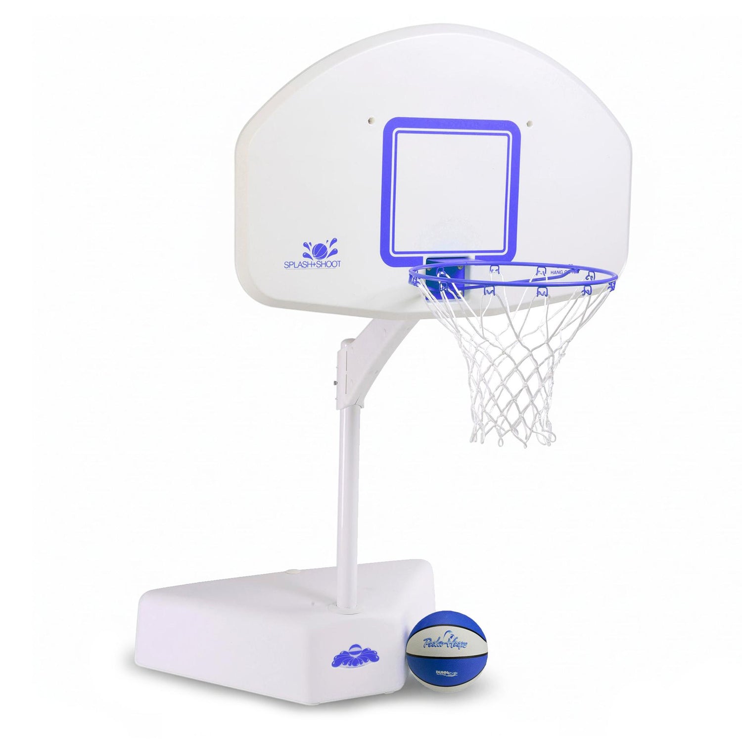Splash & Shoot White Pool Basketball Hoop, Blue
