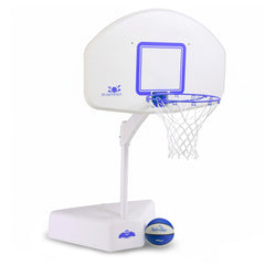 Splash & Shoot White Pool Basketball Hoop, Blue