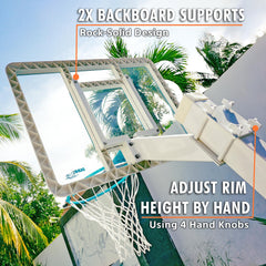 Splash & Slam Clear Pool Basketball Hoop - Image 5