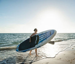 White with Blue  Inflatable SUP - Image 13