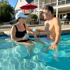 Submersible Pre-Weighted Pool Stool Swim-Up Barstool, 30 Inch (1 Stool) - Image 6