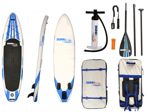 White with Blue  Inflatable SUP
