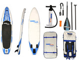 White with Blue  Inflatable SUP