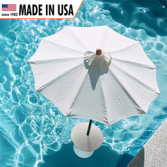ShadeTable Water-Filled Pool, Patio & Dock Umbrella Table, White - Image 8