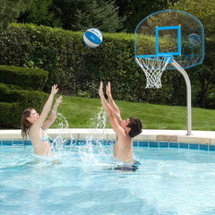 Regulation Clear Hoop Deck-Mounted Pool Basketball Hoop, Clear  (2 & 3/8" Post) - Image 6