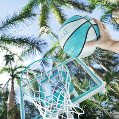 Junior Hoop Clear Pool Basketball Hoop, Aqua - Image 5
