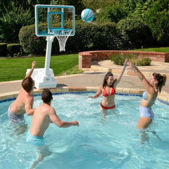 Splash & Slam Clear Pool Basketball Hoop - Image 3