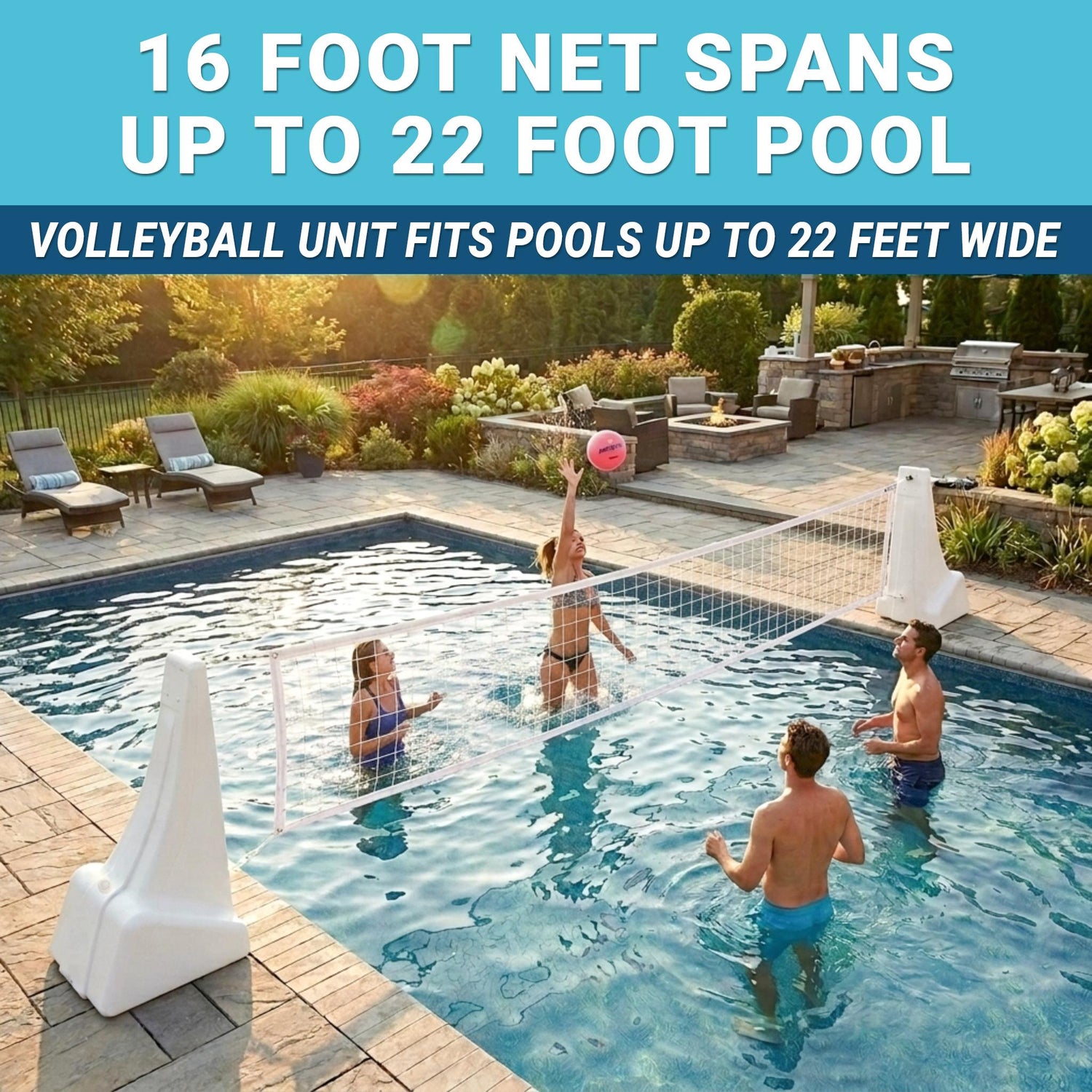PoolSport Basketball and Volleyball Combo - Image 3