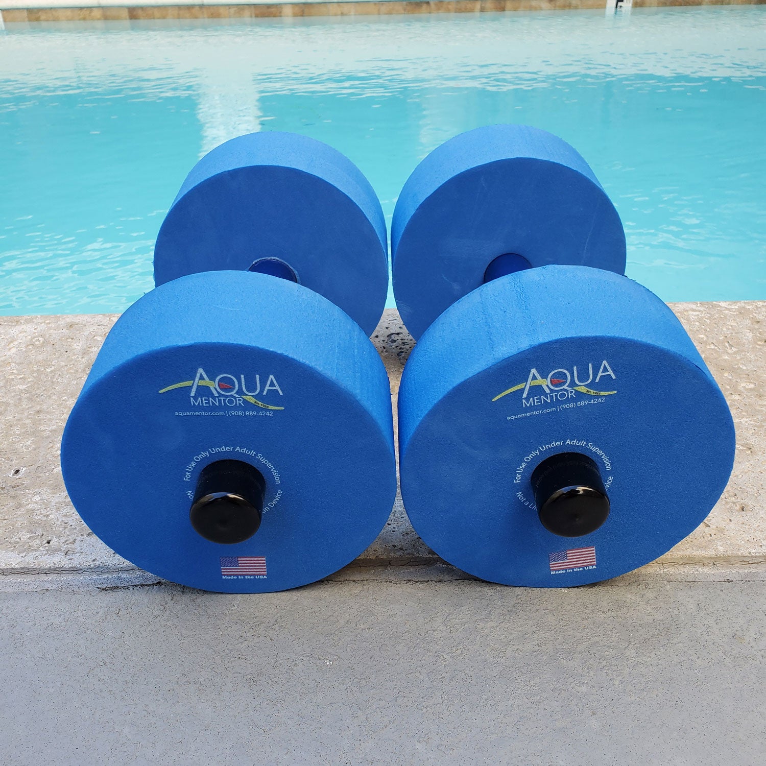 Aquamentor Medium Resistance Water Dumbbells (Pair of 2)