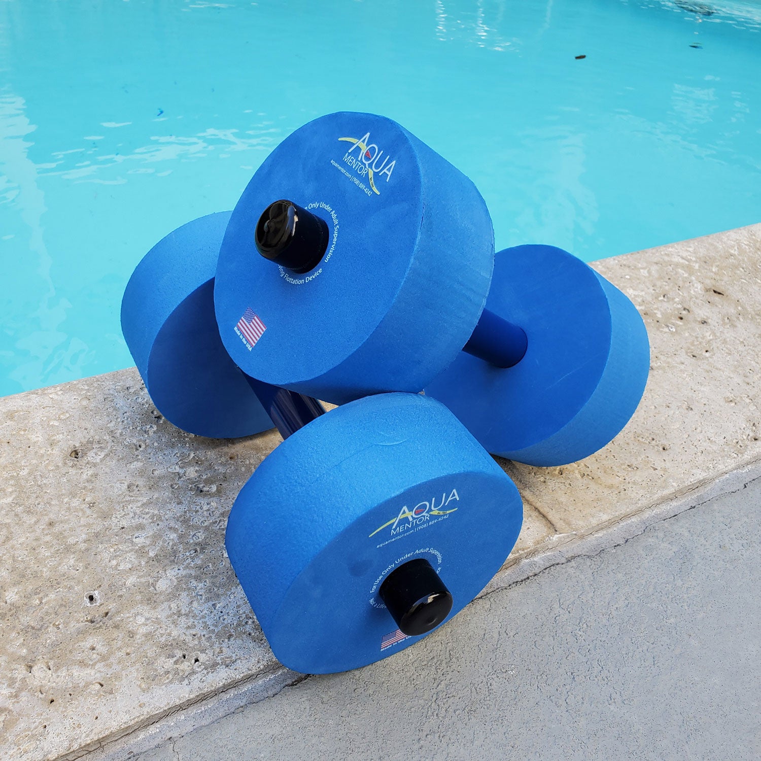 Aquamentor Medium Resistance Water Dumbbells (Pair of 2)