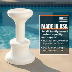 Submersible Pre-Weighted Pool Stool Swim-Up Barstool, 30 Inch (1 Stool) - Image 8