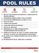 Puerto Rico Pool Rules Sign