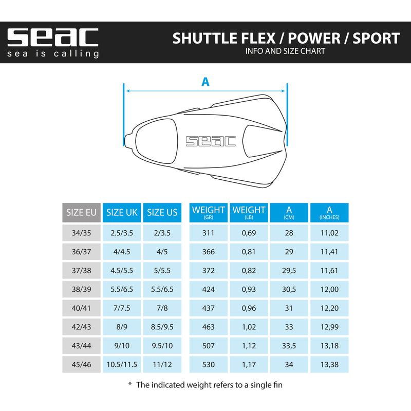 Shuttle Power Swimming Fins