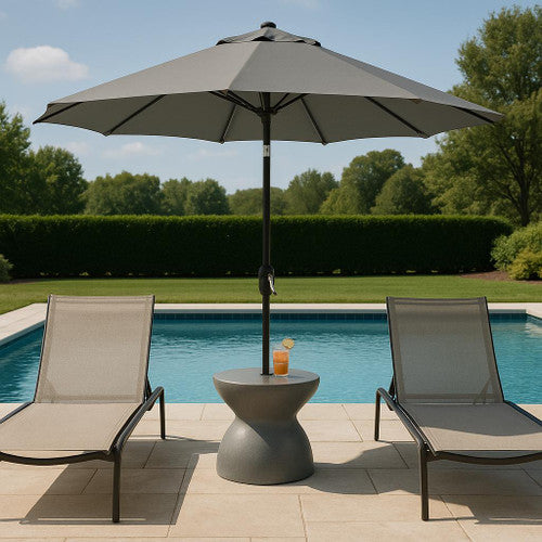 ShadeTable Water-Filled Pool, Patio & Dock Umbrella Table, Sandstone - Image 5