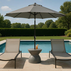 ShadeTable Water-Filled Pool, Patio & Dock Umbrella Table, Sandstone - Image 5