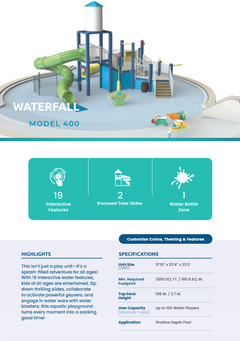 Waterfall Model 400 Interactive Play Structure — view 2