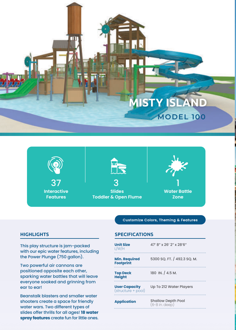 Misty Island Model 100 Interactive Play Structure